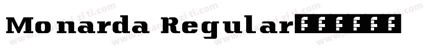 Monarda Regular字体转换